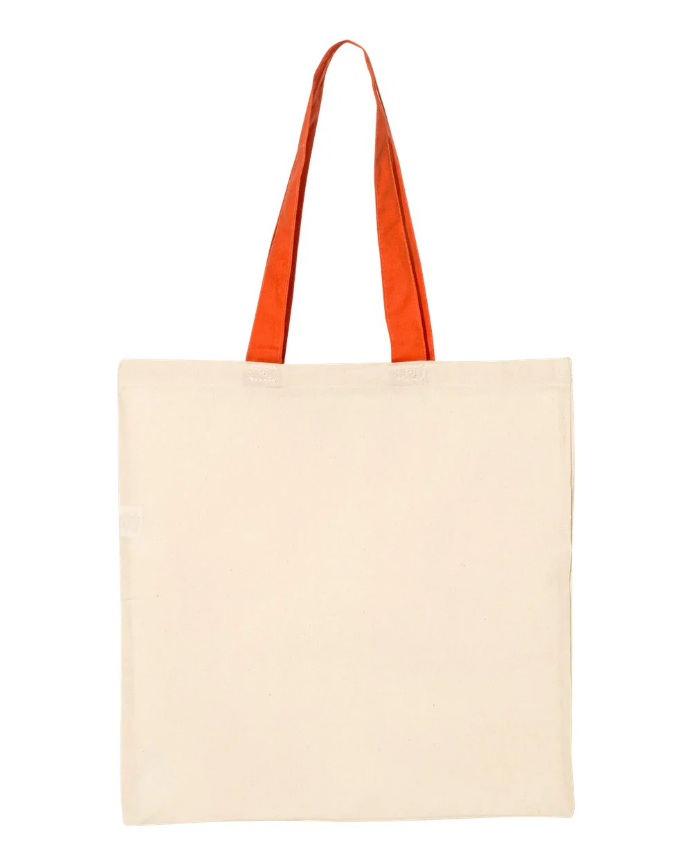 Q-Tees-QTB6000-Economical Tote with Contrast-Color Handles - Image 23