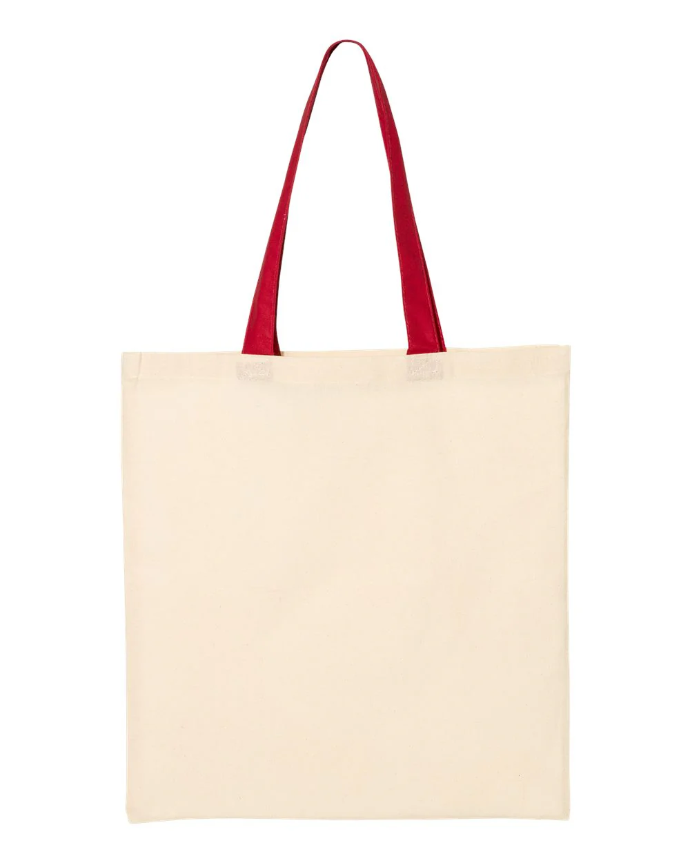 Q-Tees-QTB6000-Economical Tote with Contrast-Color Handles - Image 27