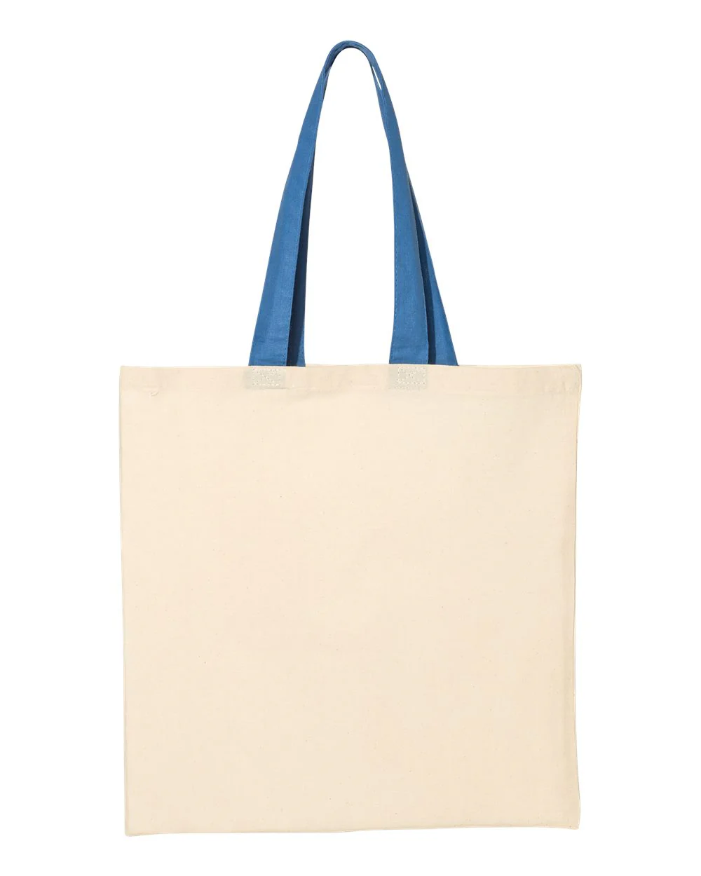 Q-Tees-QTB6000-Economical Tote with Contrast-Color Handles - Image 29