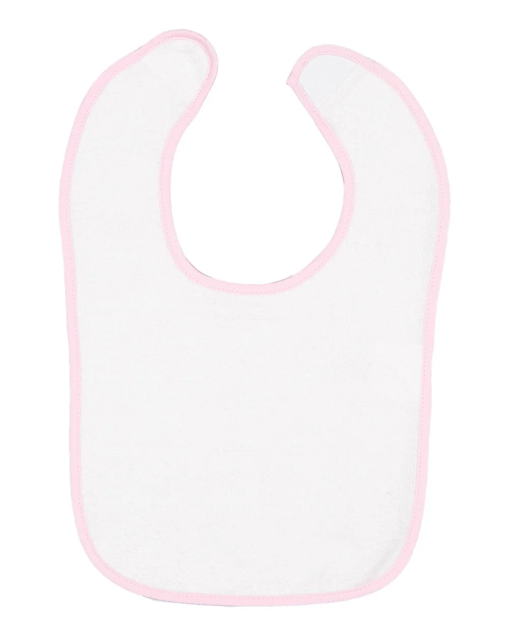 Rabbit Skins-1003-Infant Contrast Trim Terry Bib - Image 6