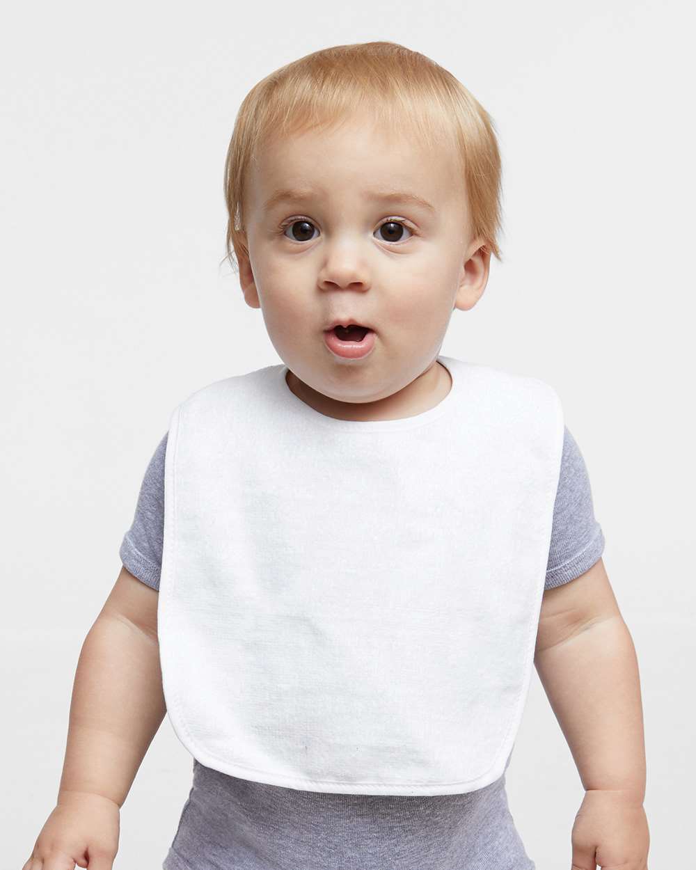 Rabbit Skins-1003-Infant Contrast Trim Terry Bib - Image 9