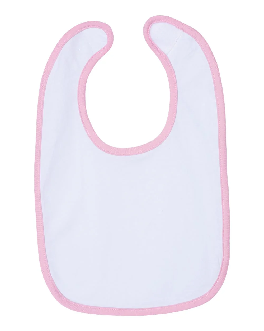 Rabbit Skins-1004-Infant Contrast Trim Premium Jersey Bib - Image 6
