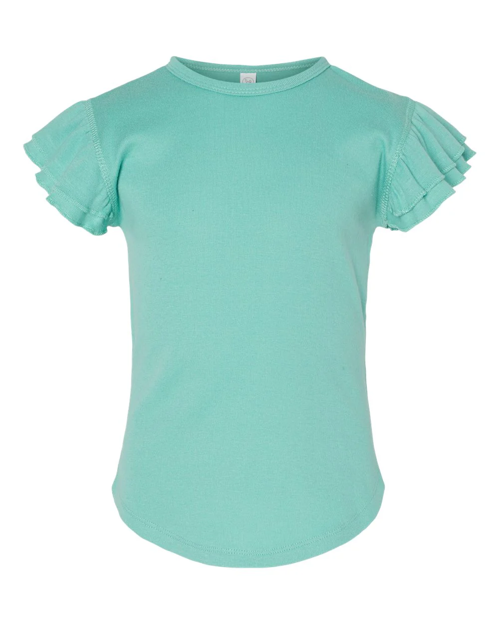Rabbit Skins-3339-Toddler Flutter Sleeve Tee - Image 20