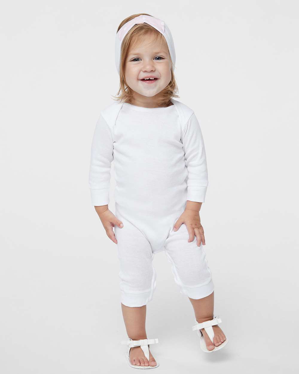 Rabbit Skins-4412-Infant Long Legged Baby Rib Bodysuit - Image 20
