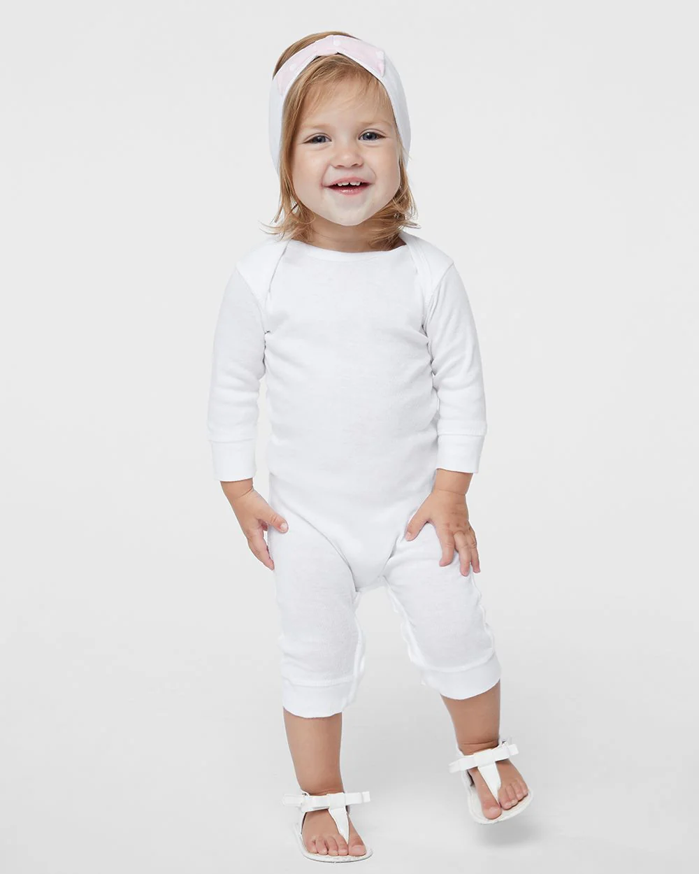 Rabbit Skins-4412-Infant Long Legged Baby Rib Bodysuit - Image 5