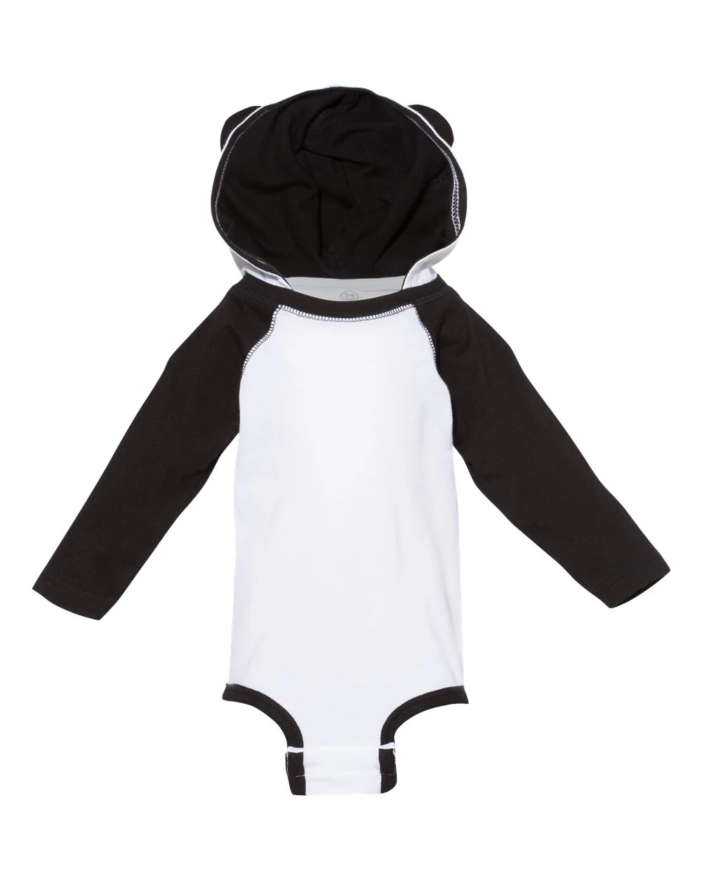 Rabbit Skins-4418-Fine Jersey Infant Character Hooded Long Sleeve Bodysuit with Ears - Image 11