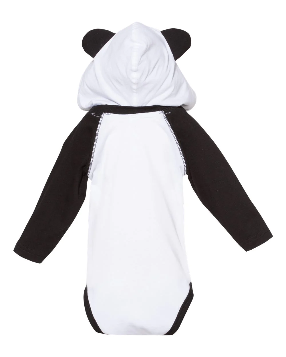 Rabbit Skins-4418-Fine Jersey Infant Character Hooded Long Sleeve Bodysuit with Ears - Image 12