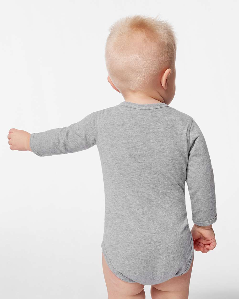 Rabbit Skins-4421-Infant Fine Jersey Long Sleeve Bodysuit - Image 15
