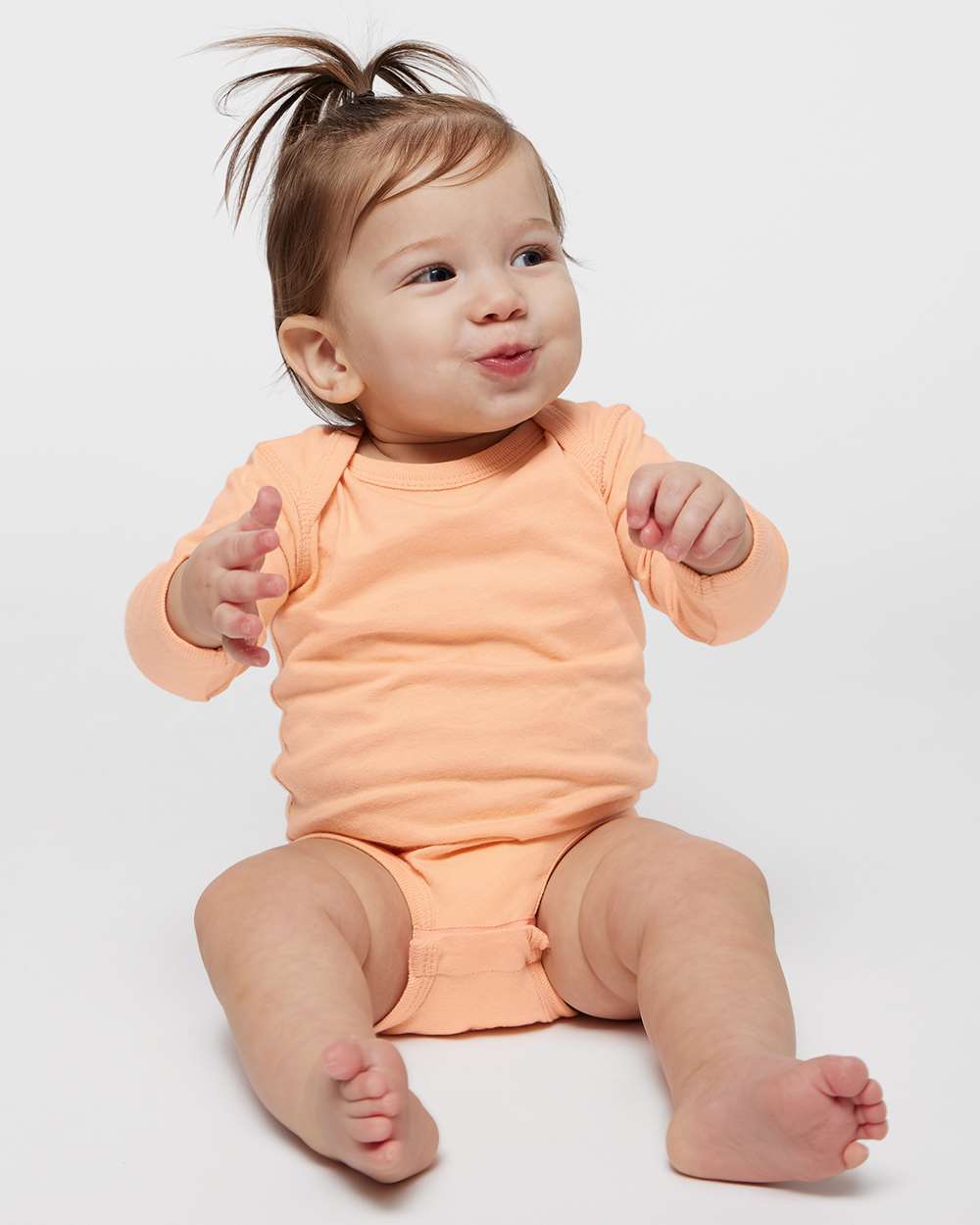 Rabbit Skins-4421-Infant Fine Jersey Long Sleeve Bodysuit - Image 31