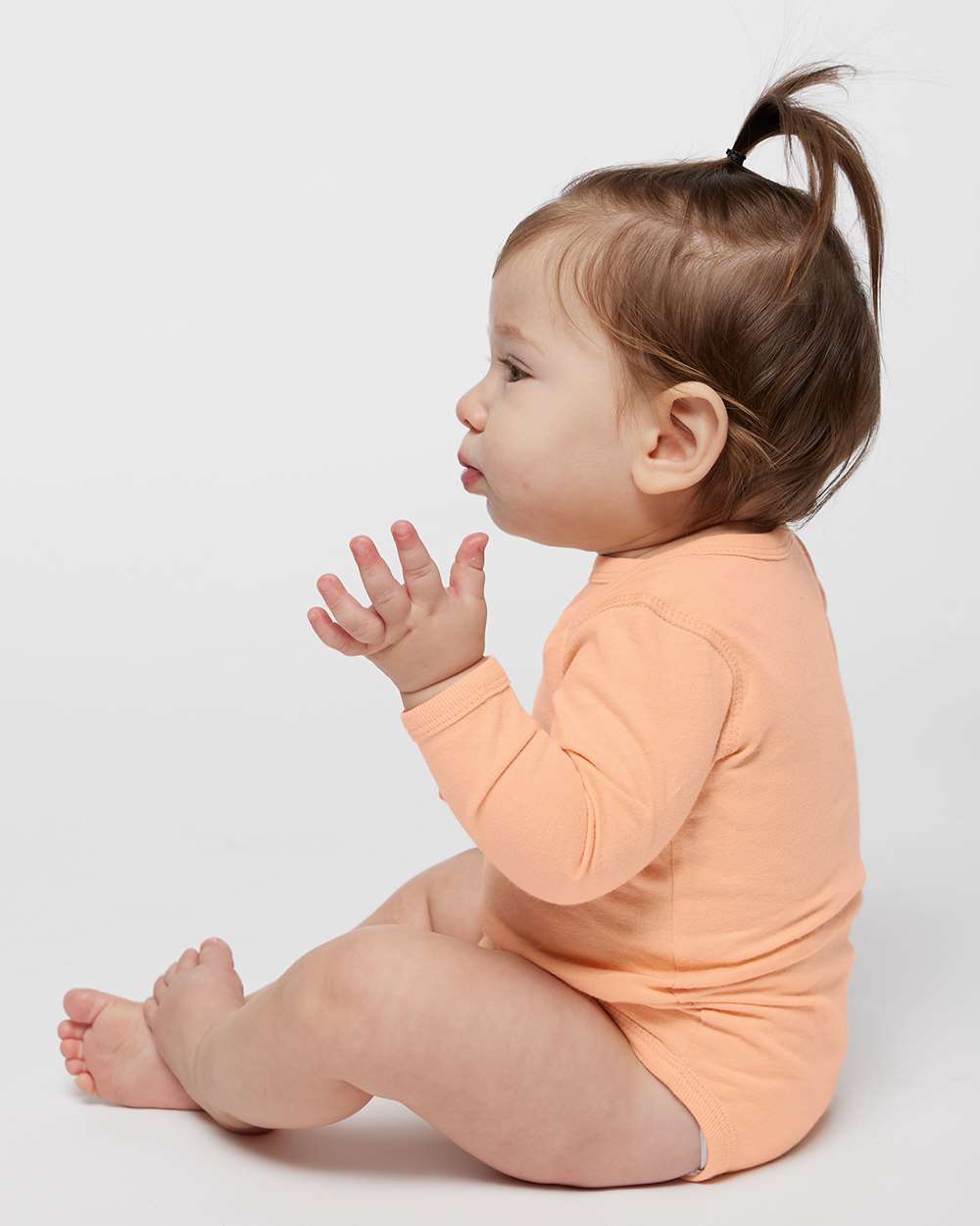 Rabbit Skins-4421-Infant Fine Jersey Long Sleeve Bodysuit - Image 32
