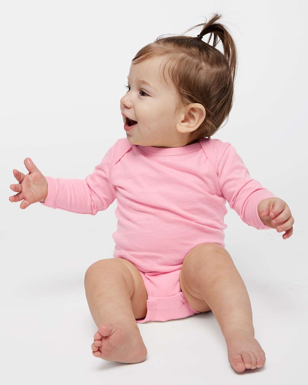 Rabbit Skins-4421-Infant Fine Jersey Long Sleeve Bodysuit - Image 37