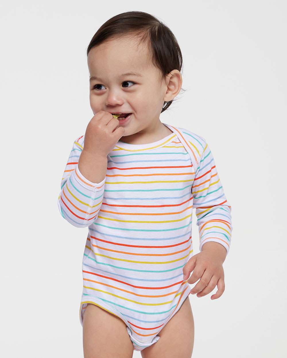 Rabbit Skins-4421-Infant Fine Jersey Long Sleeve Bodysuit - Image 43