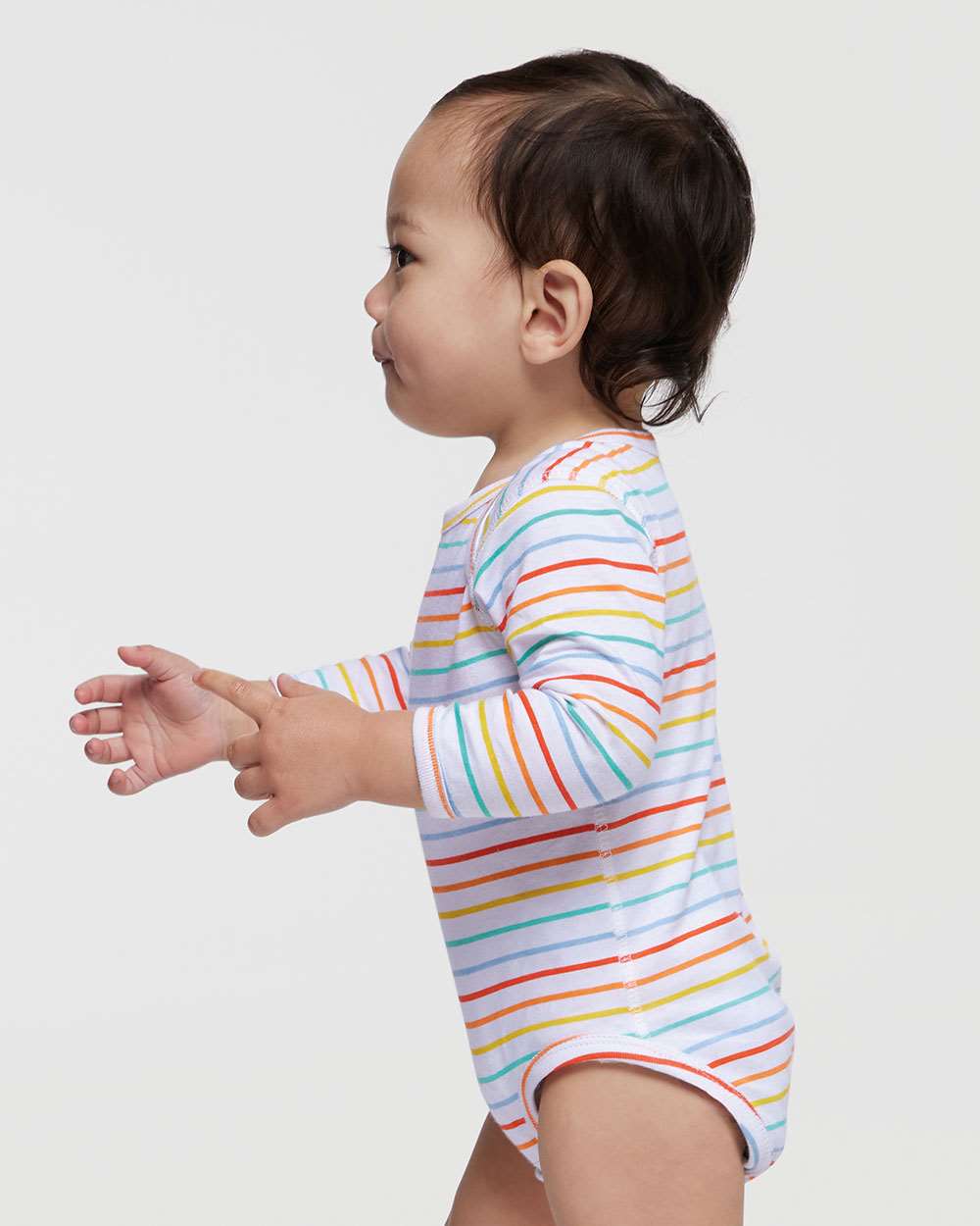 Rabbit Skins-4421-Infant Fine Jersey Long Sleeve Bodysuit - Image 44