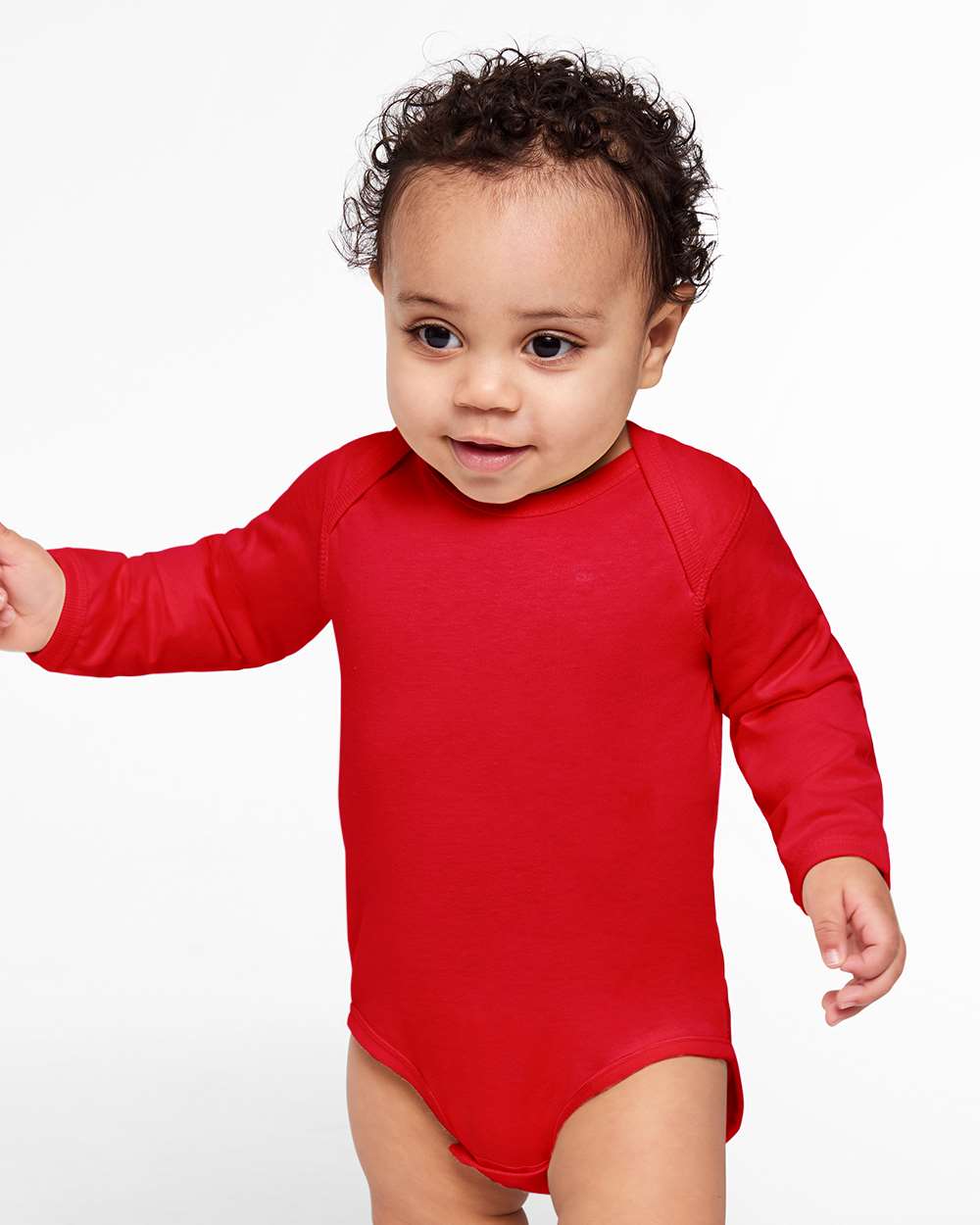 Rabbit Skins-4421-Infant Fine Jersey Long Sleeve Bodysuit - Image 49