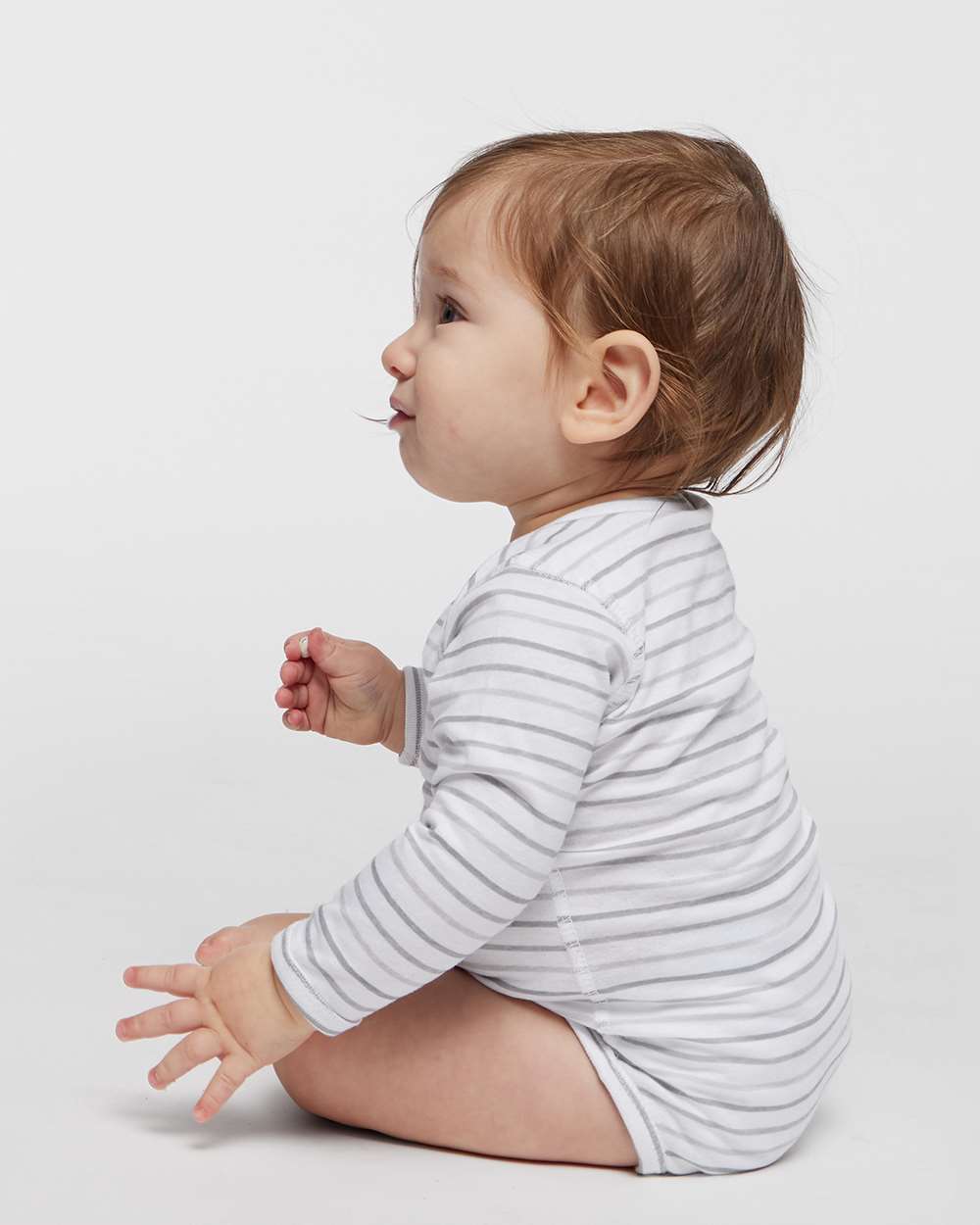 Rabbit Skins-4421-Infant Fine Jersey Long Sleeve Bodysuit - Image 56