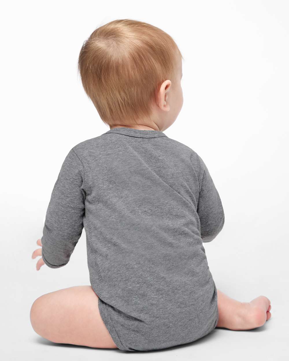 Rabbit Skins-4421-Infant Fine Jersey Long Sleeve Bodysuit - Image 9