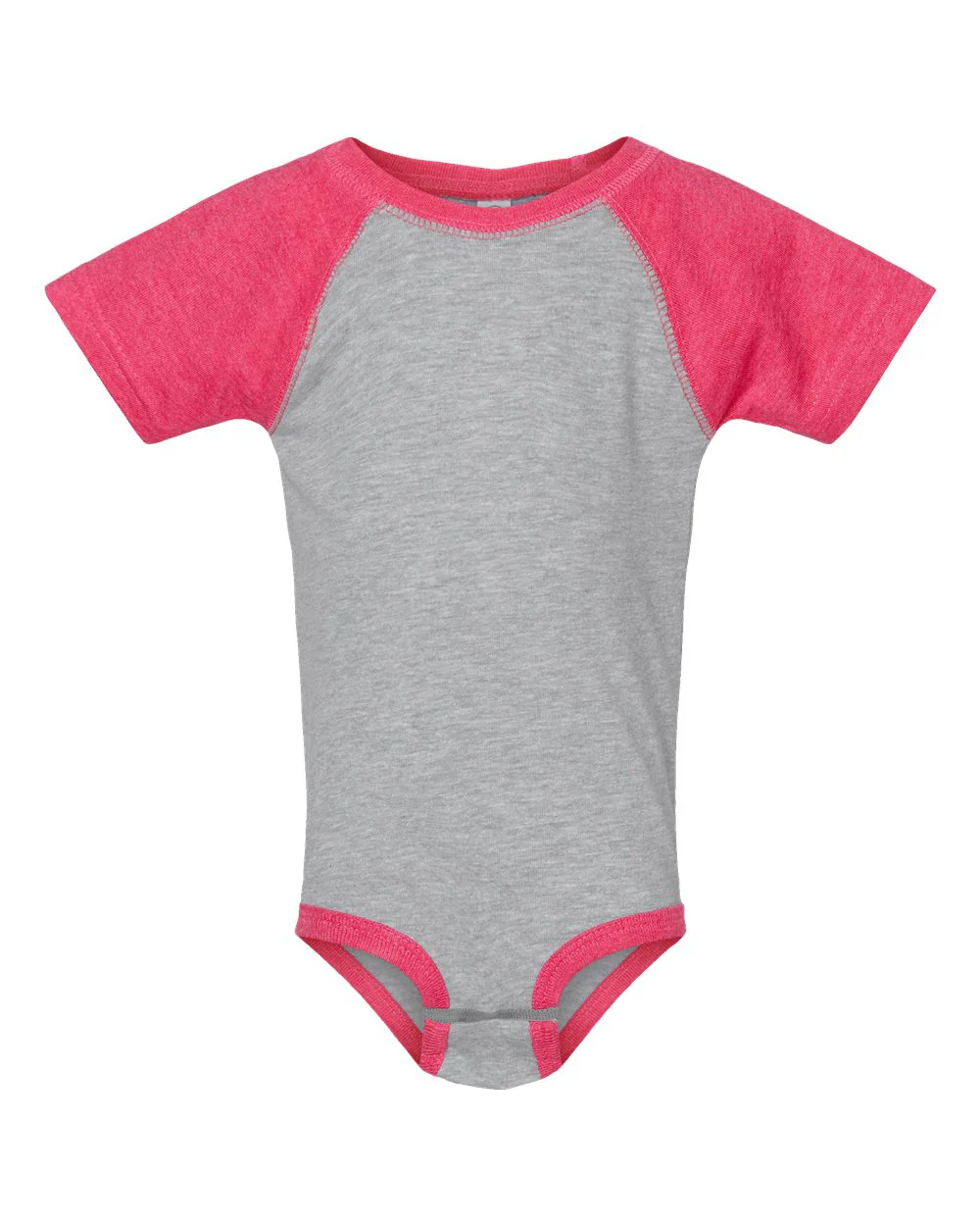Rabbit Skins-4430-Infant Baseball Fine Jersey Bodysuit - Image 2