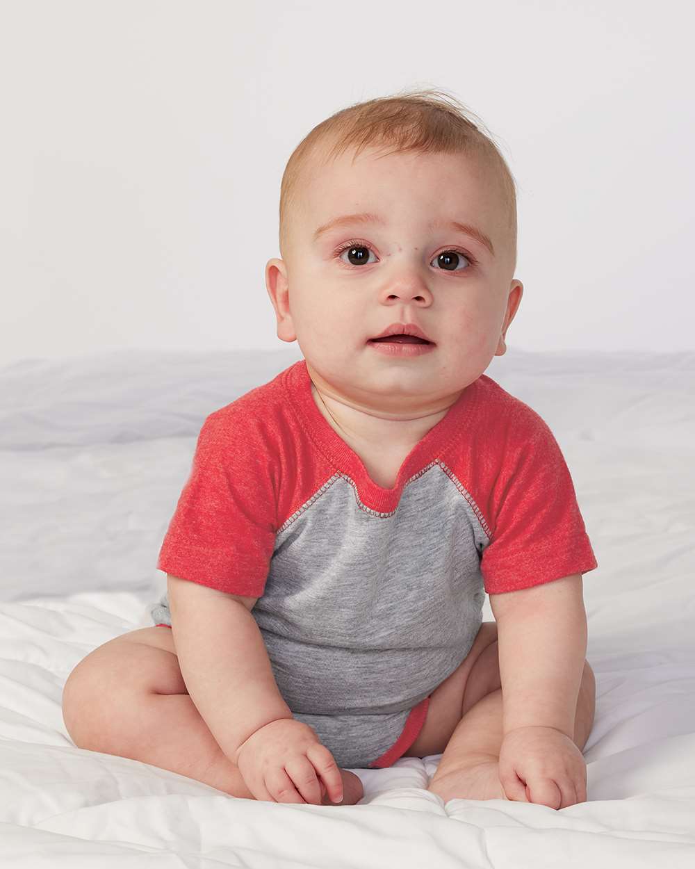 Rabbit Skins-4430-Infant Baseball Fine Jersey Bodysuit - Image 8