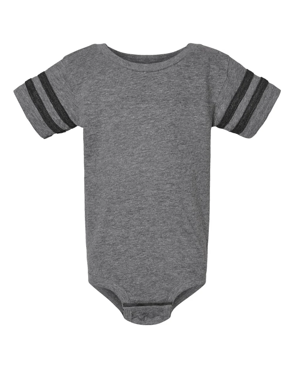 Rabbit Skins-4437-Infant Football Fine Jersey Bodysuit - Image 2