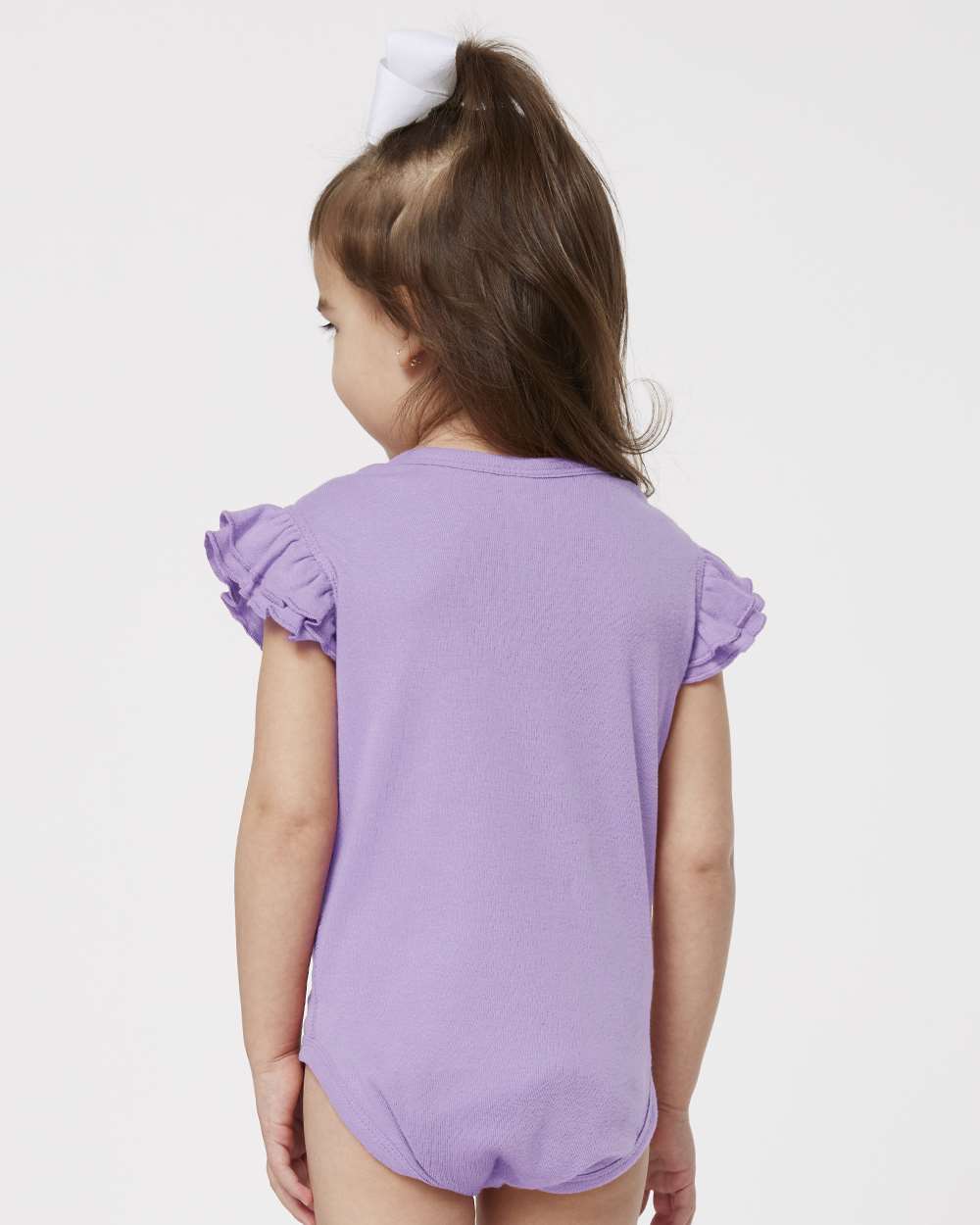 Rabbit Skins-4439-Infant Flutter Sleeve Baby Rib Bodysuit - Image 13