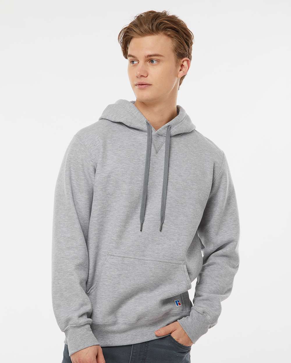 Russell Athletic-82ONSM-Cotton Rich Fleece Hooded Sweatshirt - Image 8