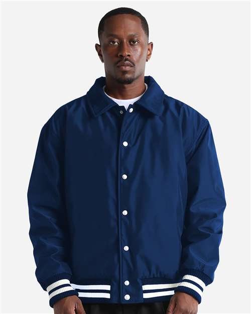 Shaka Wear-SHCVBJ-Unisex Collared Varsity Jacket - Image 5