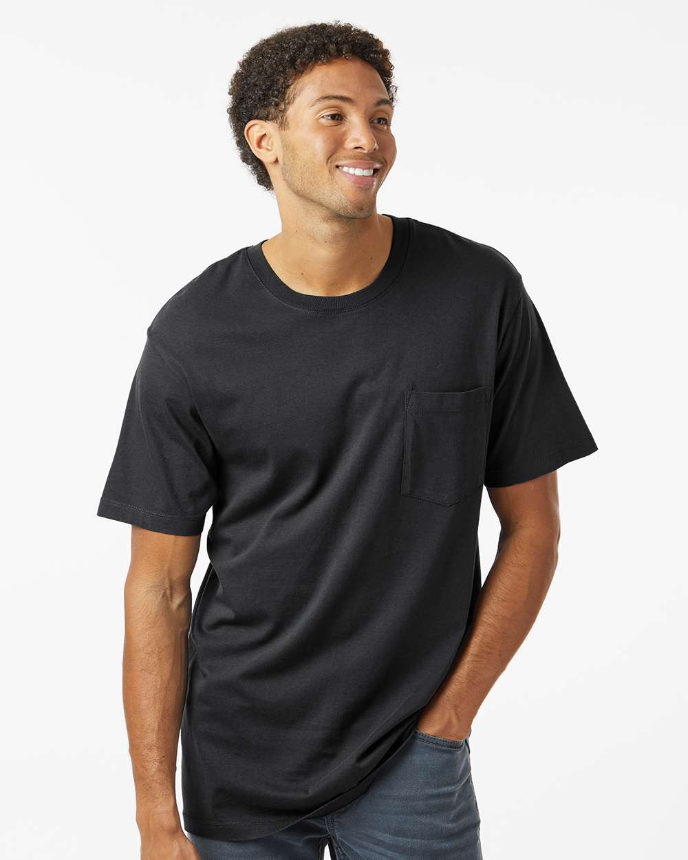 SoftShirts-210-Classic Pocket T-Shirt - Image 4