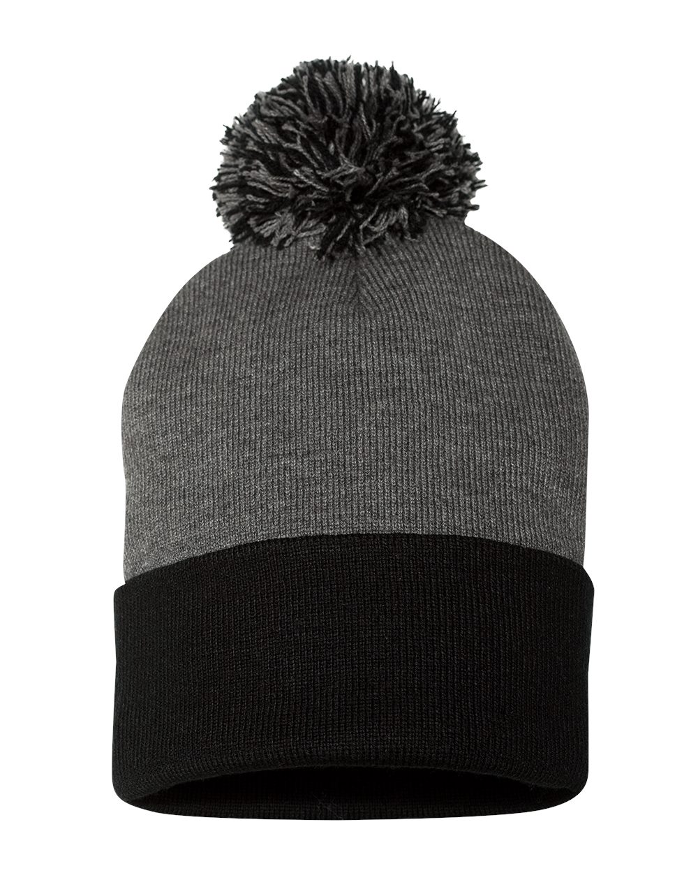 Sportsman-SP15-12" Pom-Pom Cuffed Beanie - Image 3