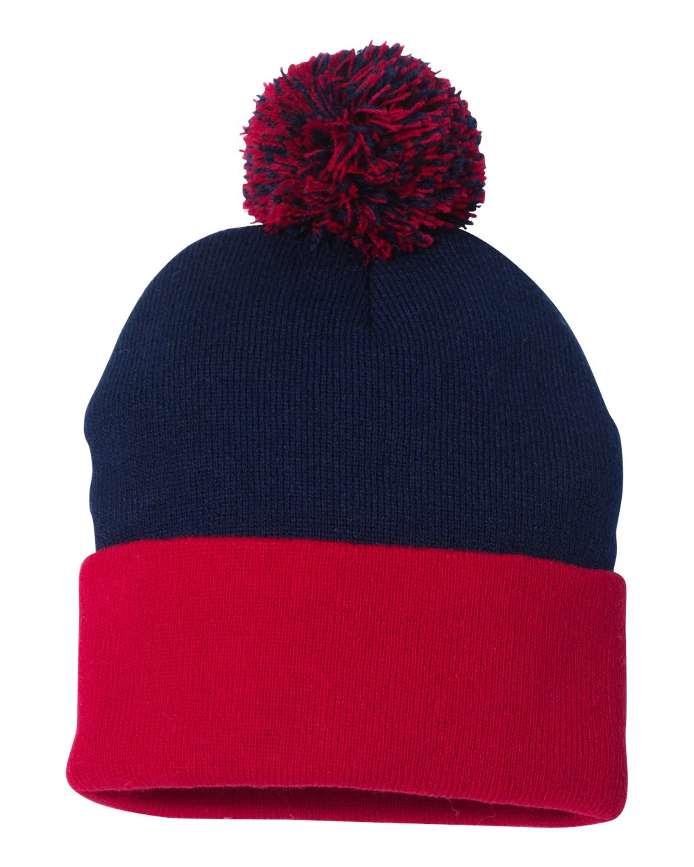 Sportsman-SP15-12" Pom-Pom Cuffed Beanie - Image 44