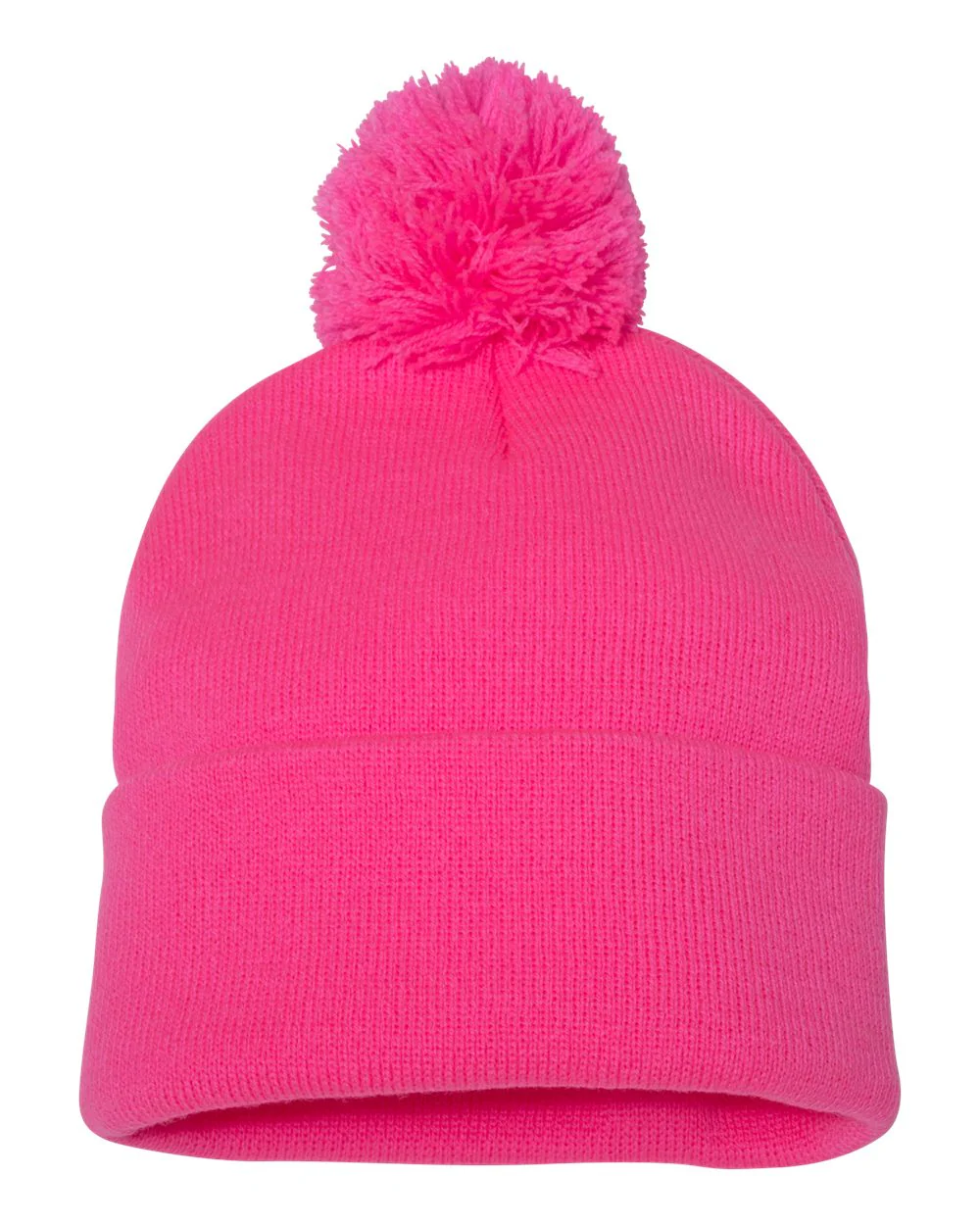 Sportsman-SP15-12" Pom-Pom Cuffed Beanie - Image 49