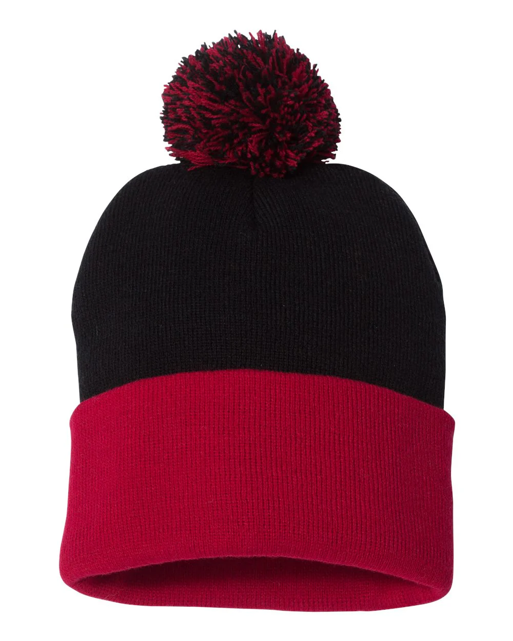 Sportsman-SP15-12" Pom-Pom Cuffed Beanie - Image 7