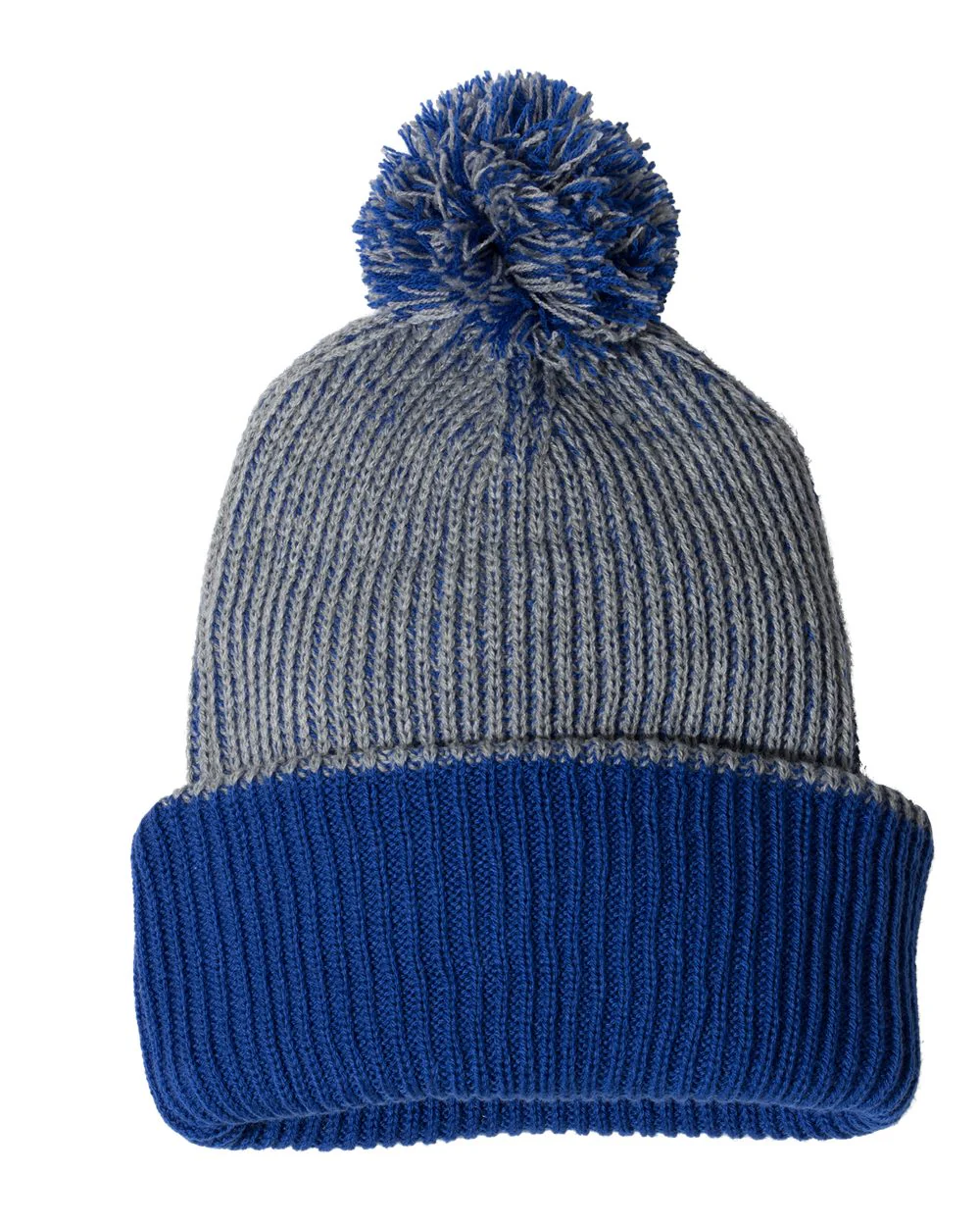 Sportsman-SP70-12" Speckled Pom-Pom Cuffed Beanie - Image 4