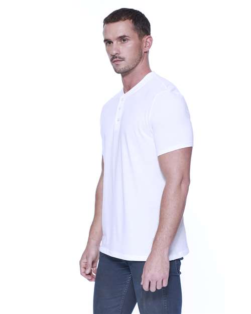 StarTee-ST2460-CVC Henley T-Shirt - Image 3