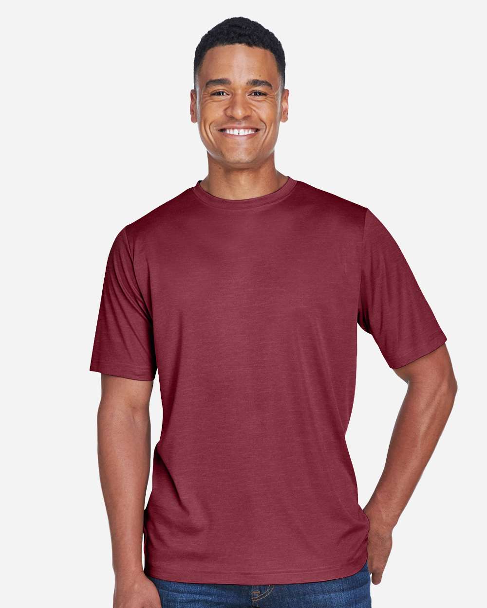 Team 365-TT11H-Men's Sonic Heather Performance T-Shirt - Image 29
