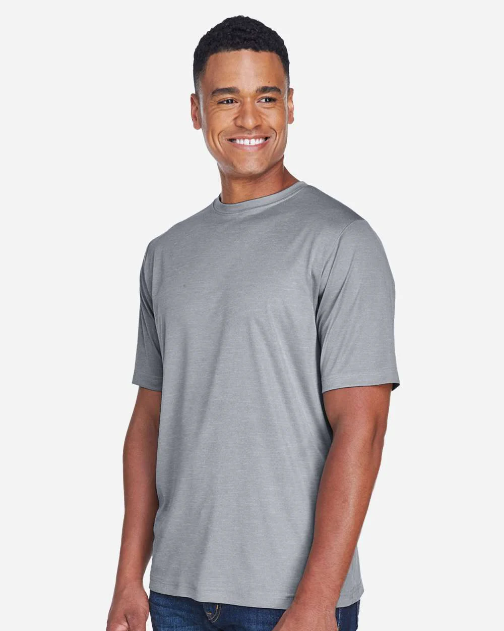 Team 365-TT11H-Men's Sonic Heather Performance T-Shirt - Image 4