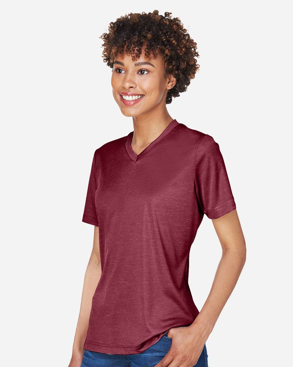 Team 365-TT11HW-Women's Sonic Heather Performance T-Shirt - Image 30