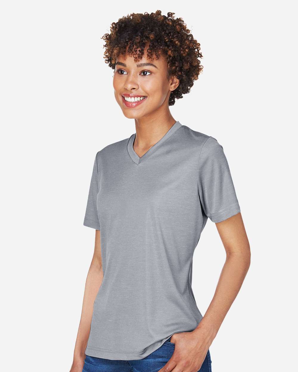 Team 365-TT11HW-Women's Sonic Heather Performance T-Shirt - Image 4