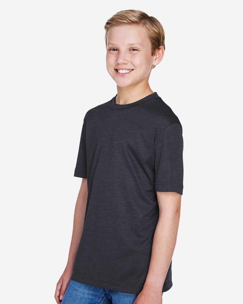 Team 365-TT11HY-Youth Sonic Heather Performance T-Shirt - Image 10