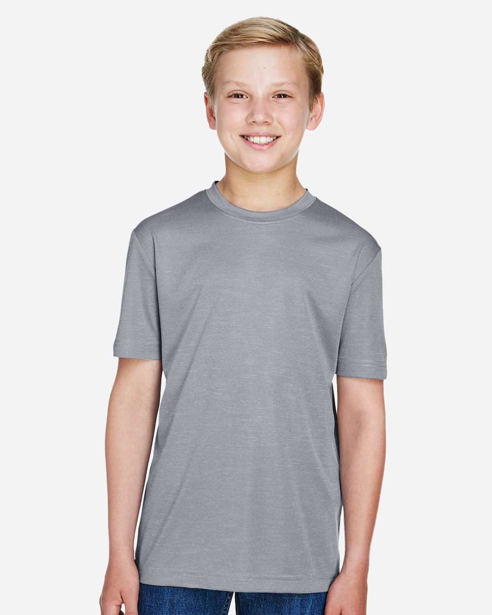 Team 365-TT11HY-Youth Sonic Heather Performance T-Shirt - Image 3