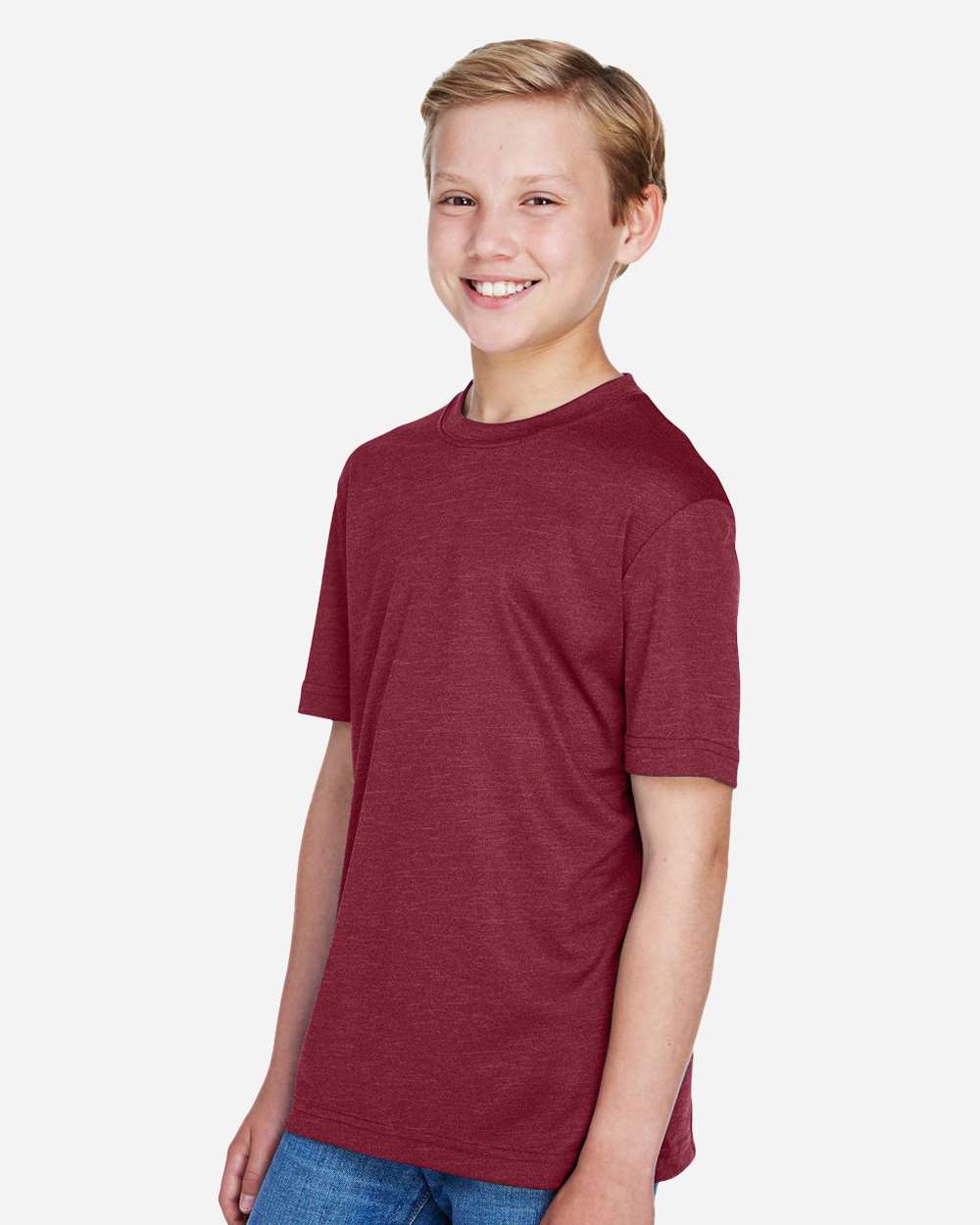 Team 365-TT11HY-Youth Sonic Heather Performance T-Shirt - Image 30