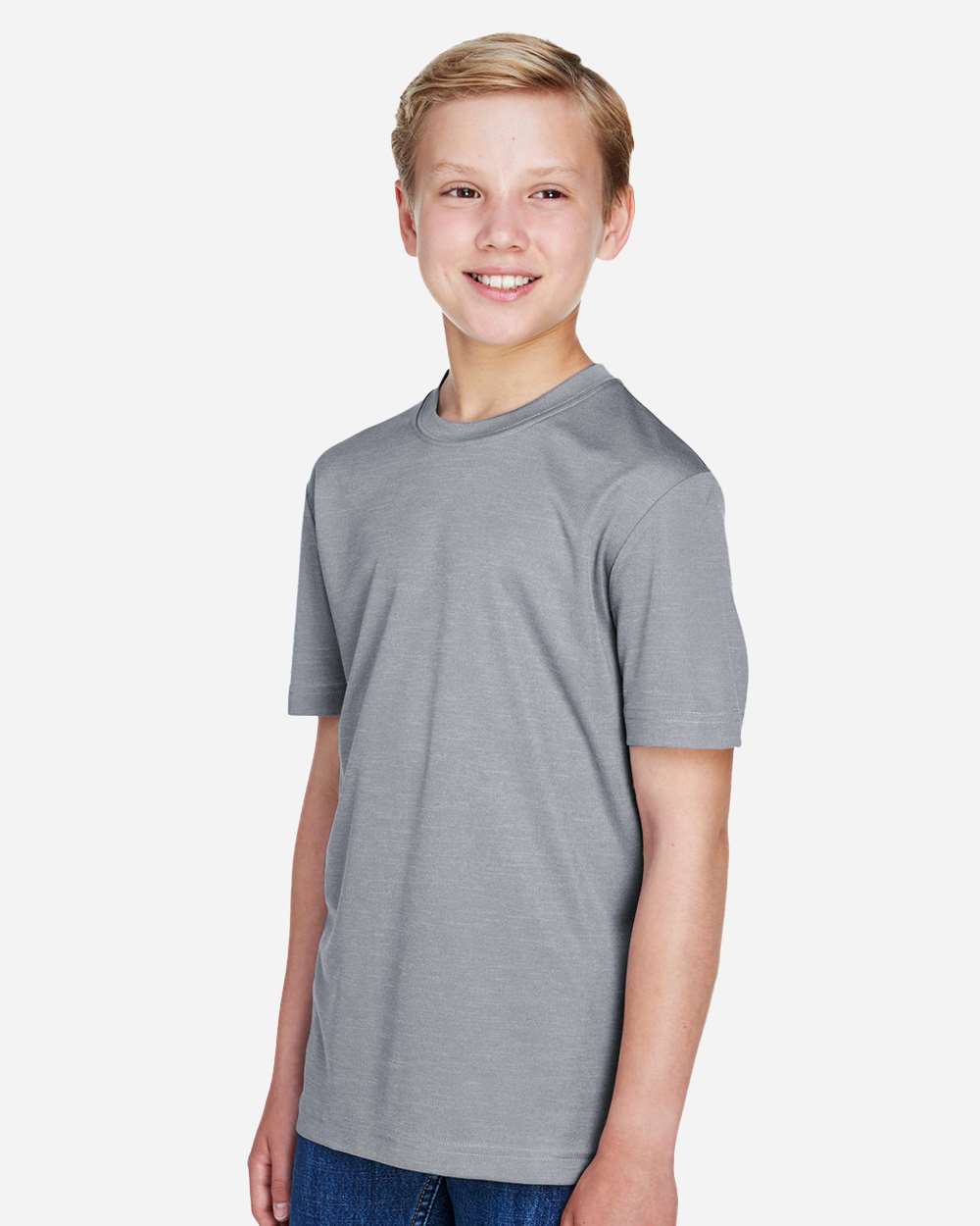 Team 365-TT11HY-Youth Sonic Heather Performance T-Shirt - Image 4