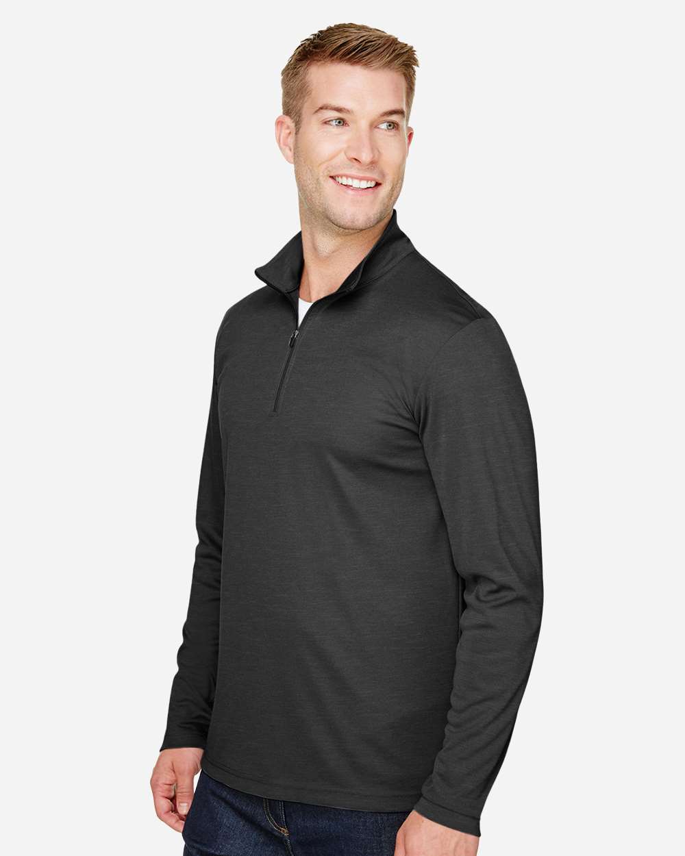 Team 365-TT31H-Men's Zone Sonic Heather Performance Quarter-Zip Pullover - Image 10