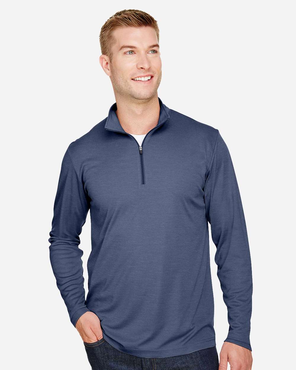Team 365-TT31H-Men's Zone Sonic Heather Performance Quarter-Zip Pullover - Image 19