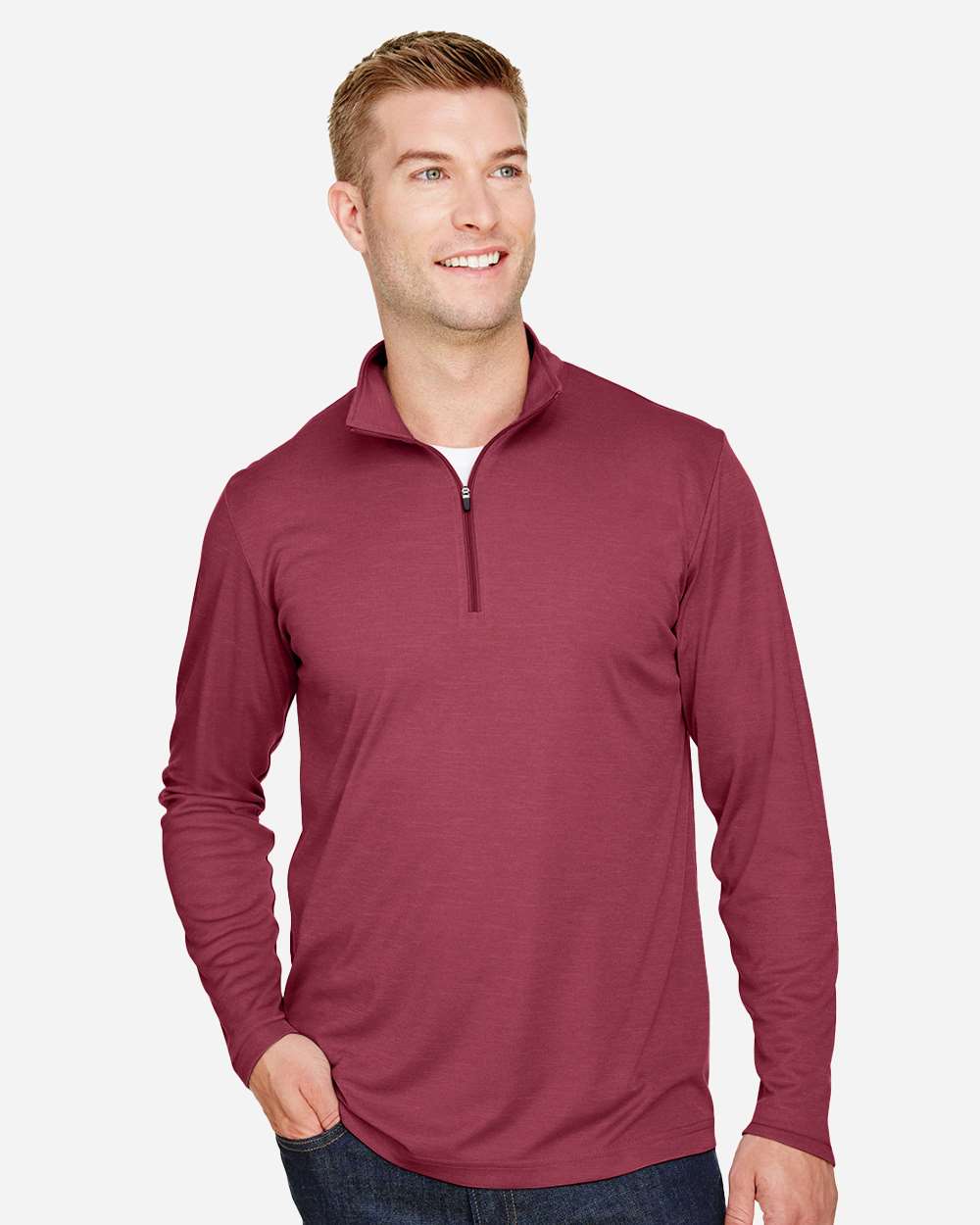 Team 365-TT31H-Men's Zone Sonic Heather Performance Quarter-Zip Pullover - Image 29