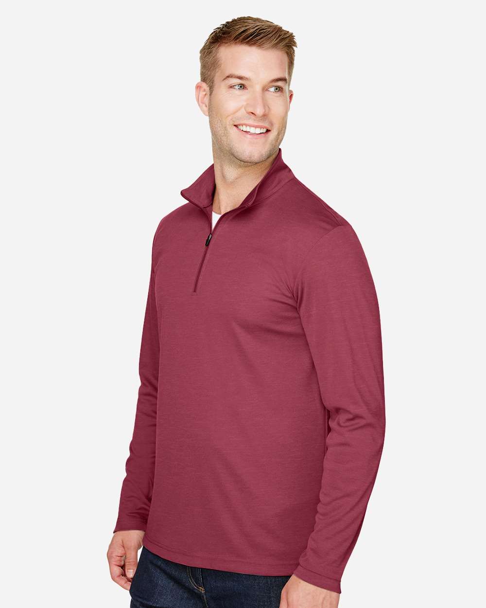 Team 365-TT31H-Men's Zone Sonic Heather Performance Quarter-Zip Pullover - Image 30