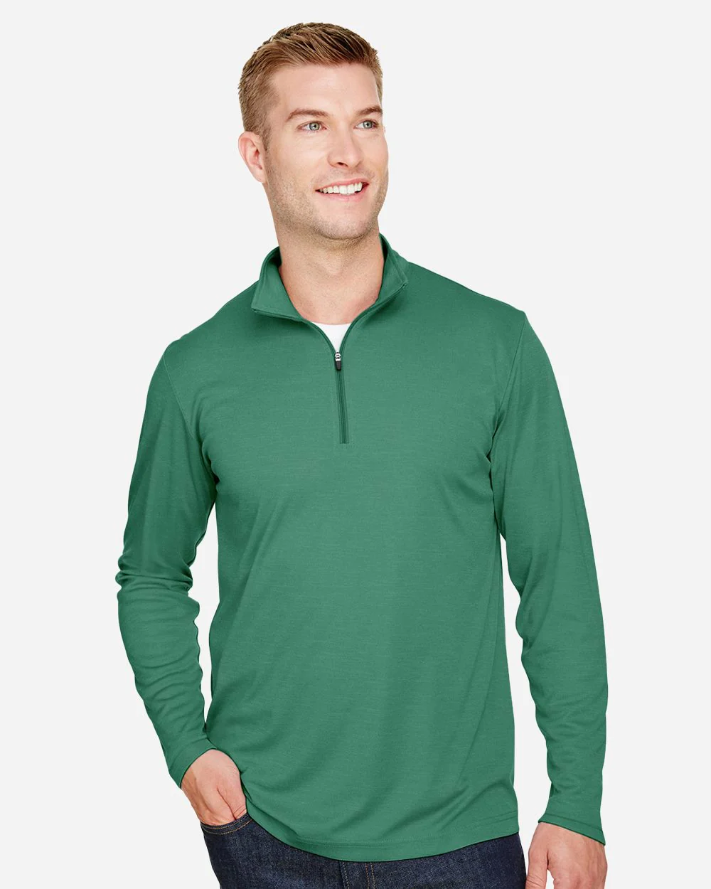 Team 365-TT31H-Men's Zone Sonic Heather Performance Quarter-Zip Pullover - Image 6