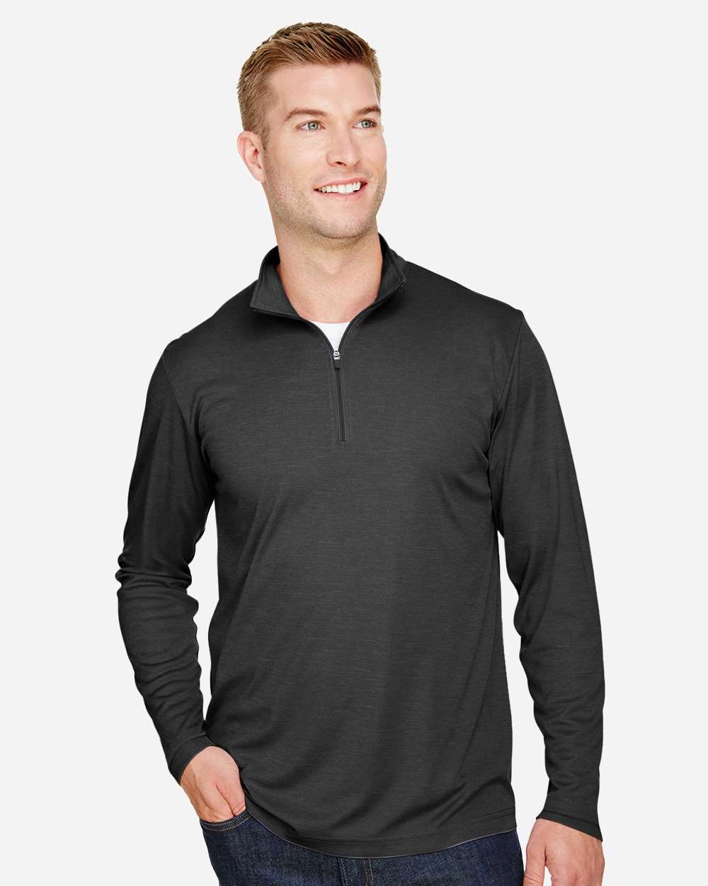 Team 365-TT31H-Men's Zone Sonic Heather Performance Quarter-Zip Pullover - Image 9