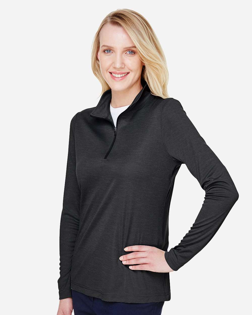 Team 365-TT31HW-Women's Zone Sonic Heather Performance Quarter-Zip Pullover - Image 10