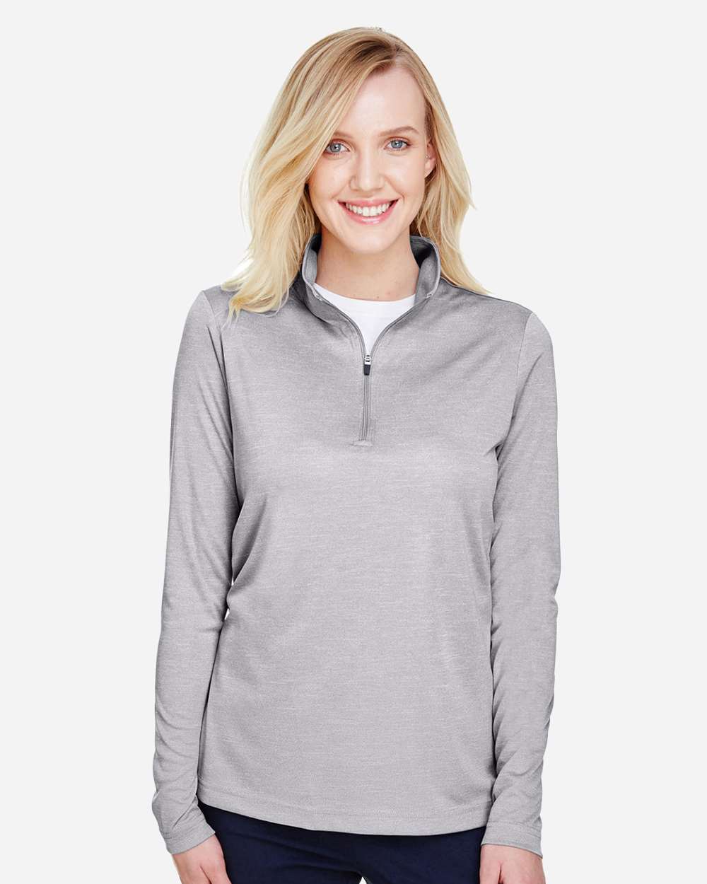 Team 365-TT31HW-Women's Zone Sonic Heather Performance Quarter-Zip Pullover - Image 3