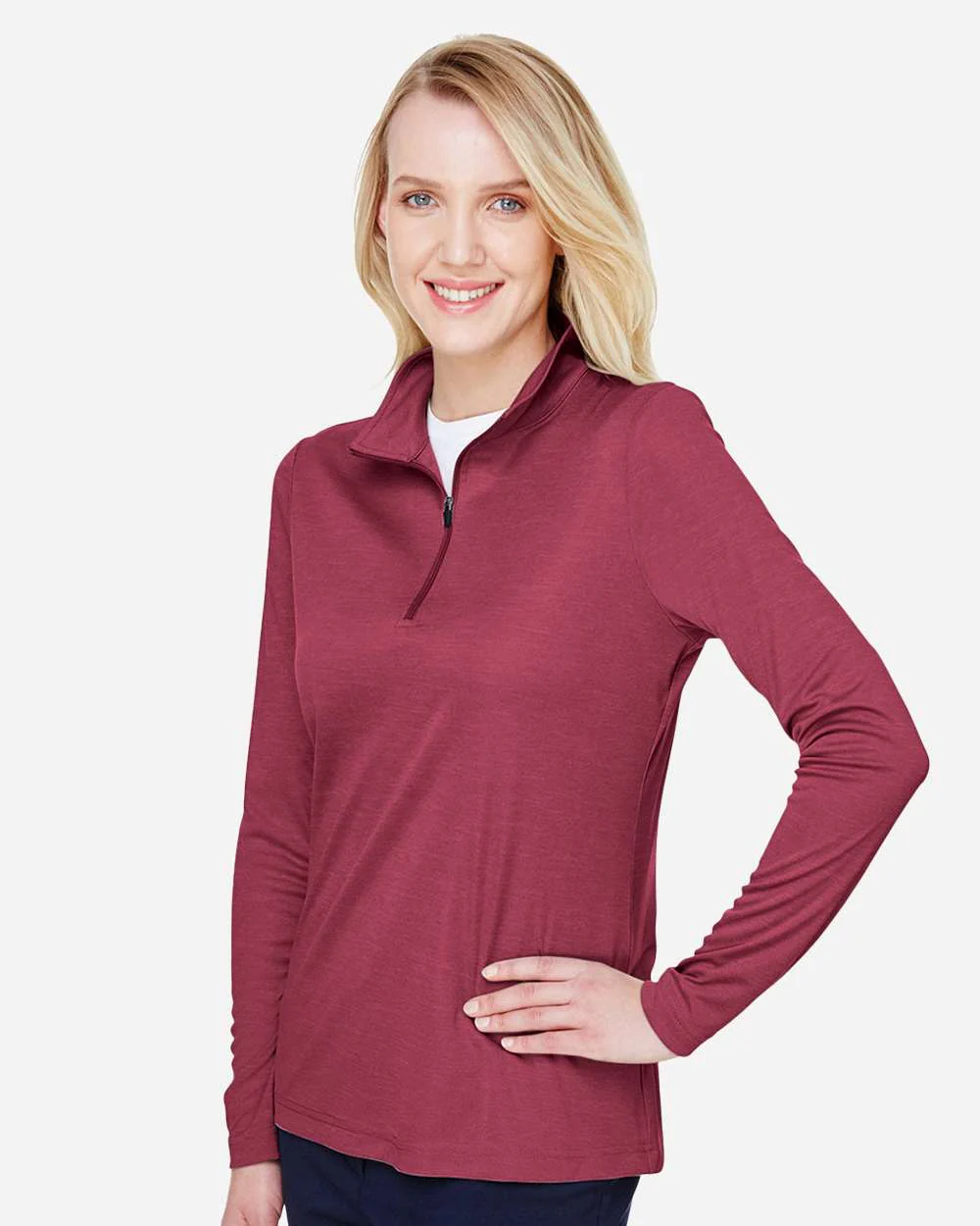 Team 365-TT31HW-Women's Zone Sonic Heather Performance Quarter-Zip Pullover - Image 30